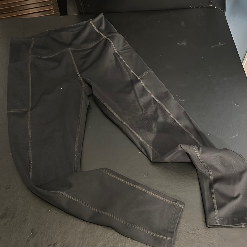VGUC girlfriend collective Black Full Length Compressive Leggings Size L